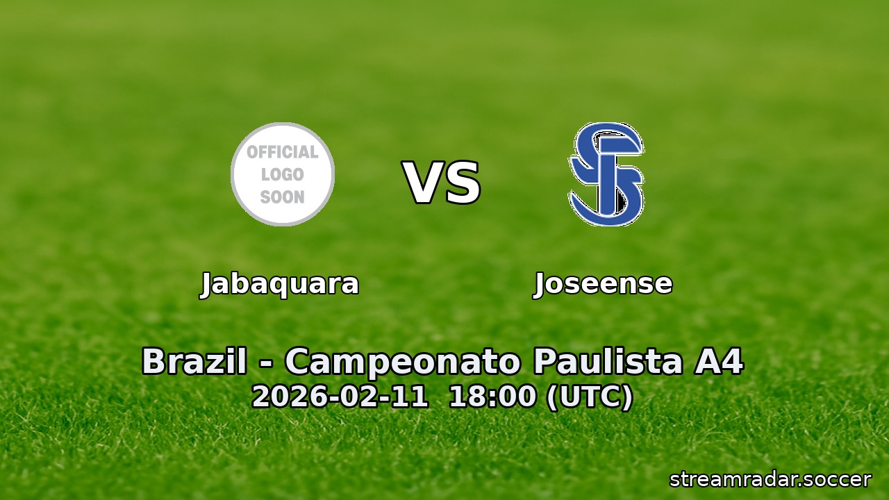 Jabaquara vs Joseense