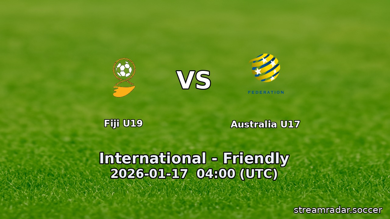Fiji U19 vs Australia U17