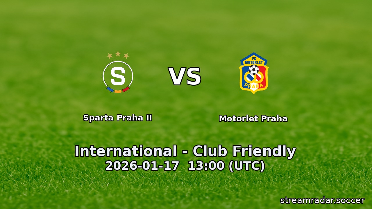 Sparta Praha II vs Motorlet Praha