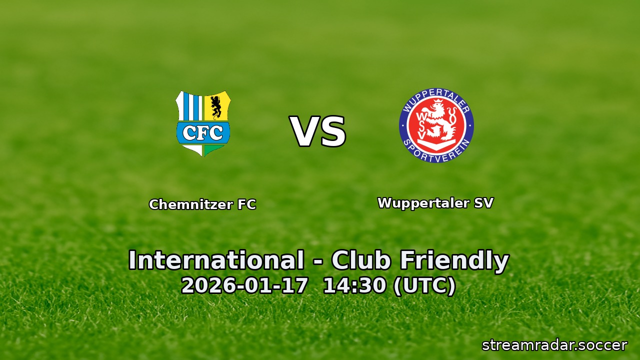 Chemnitzer FC vs Wuppertaler SV