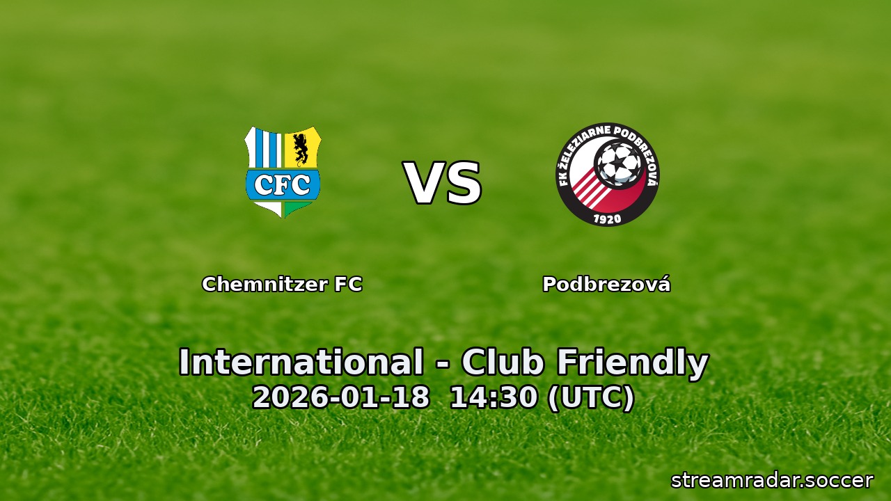 Chemnitzer FC vs Podbrezová