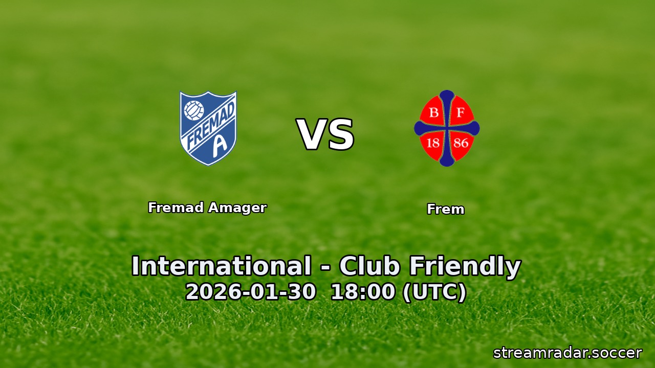 Fremad Amager vs Frem