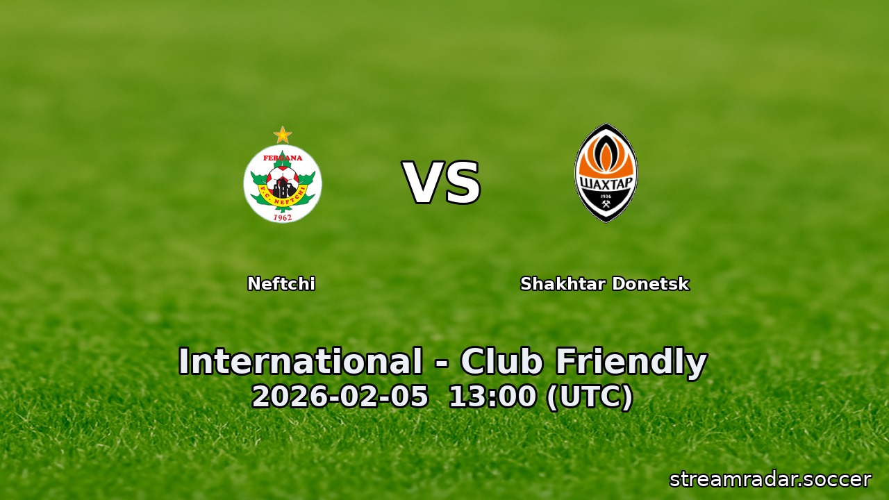 Shakhtar Donetsk vs Neftchi