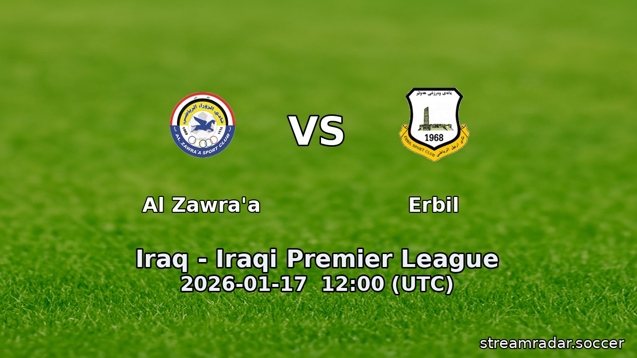 Al Zawra'a vs Erbil