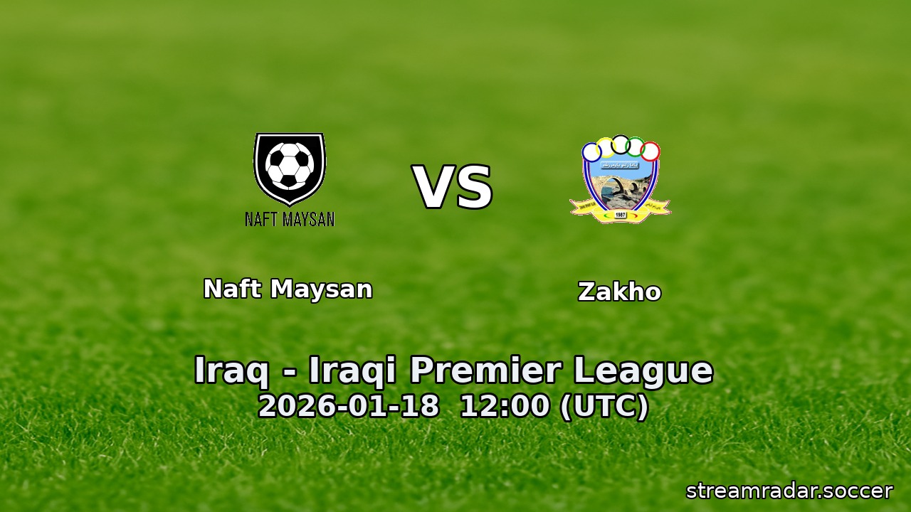 Naft Maysan vs Zakho