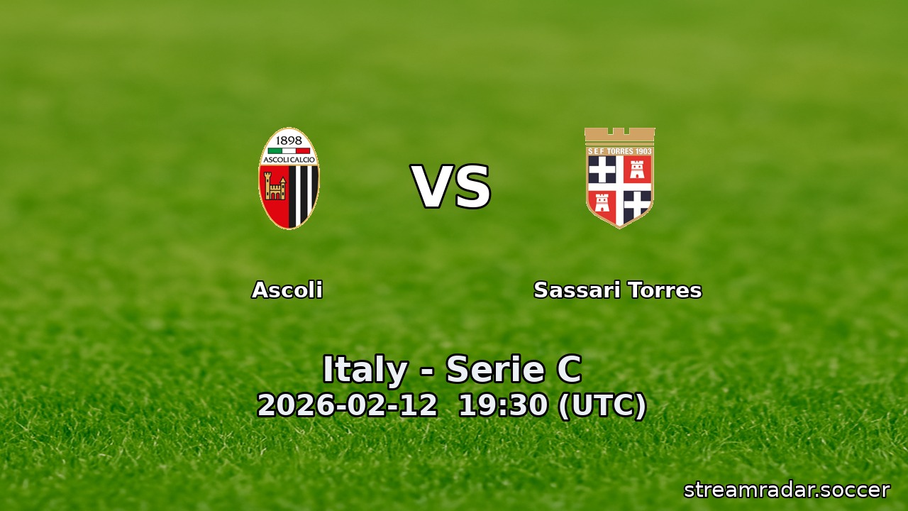 Ascoli vs Sassari Torres
