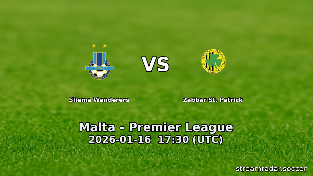 Sliema Wanderers vs Zabbar St. Patrick
