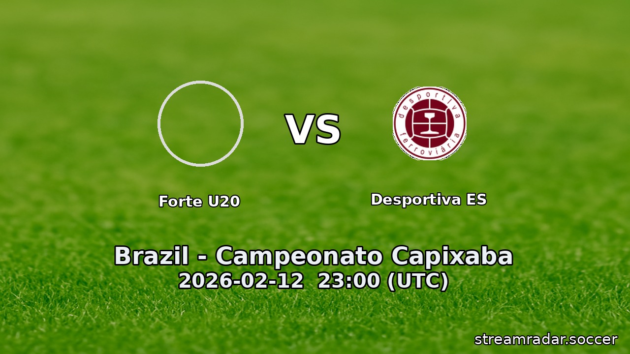 Forte U20 vs Desportiva ES