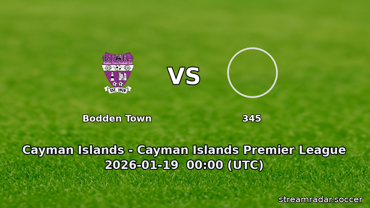 Bodden Town vs 345