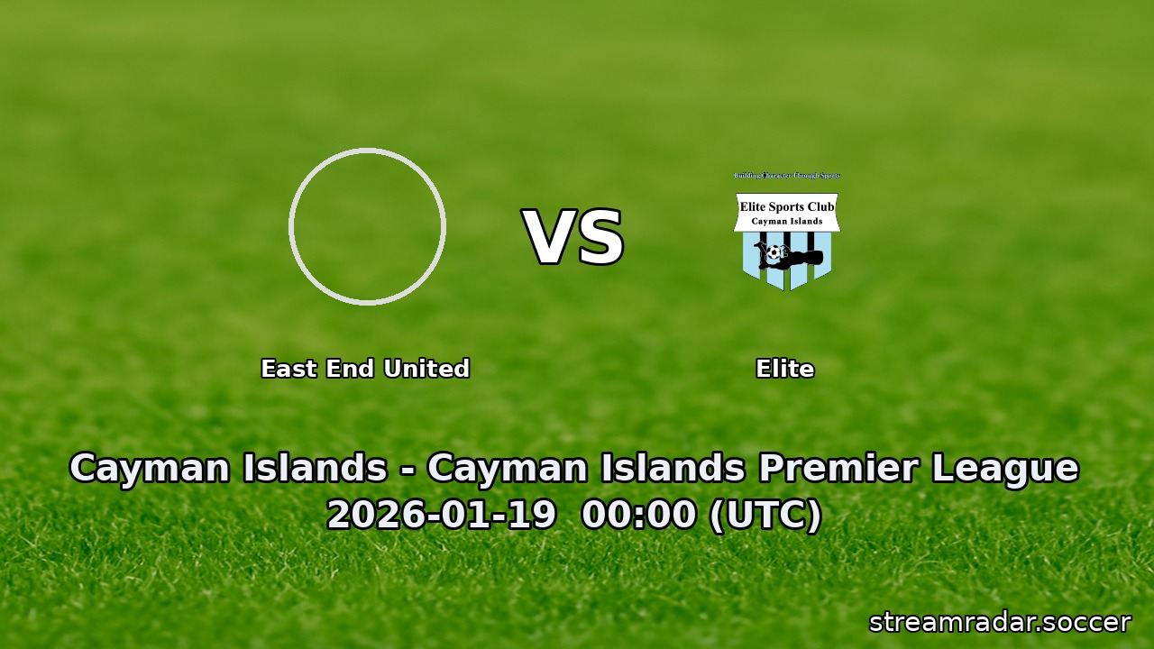 East End United vs Elite