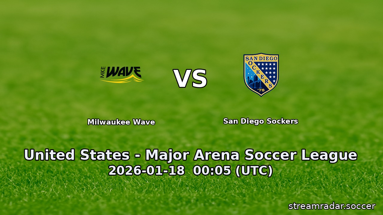 Milwaukee Wave vs San Diego Sockers