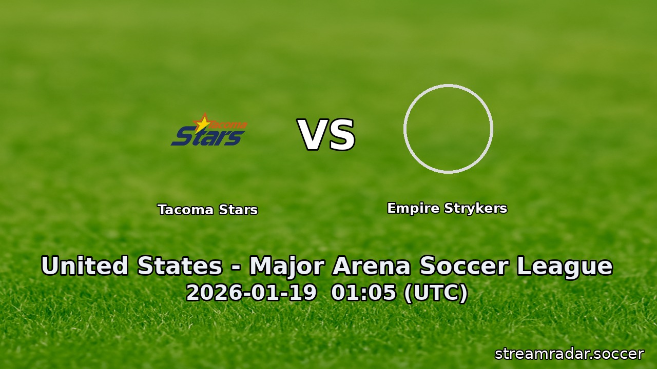 Tacoma Stars vs Empire Strykers