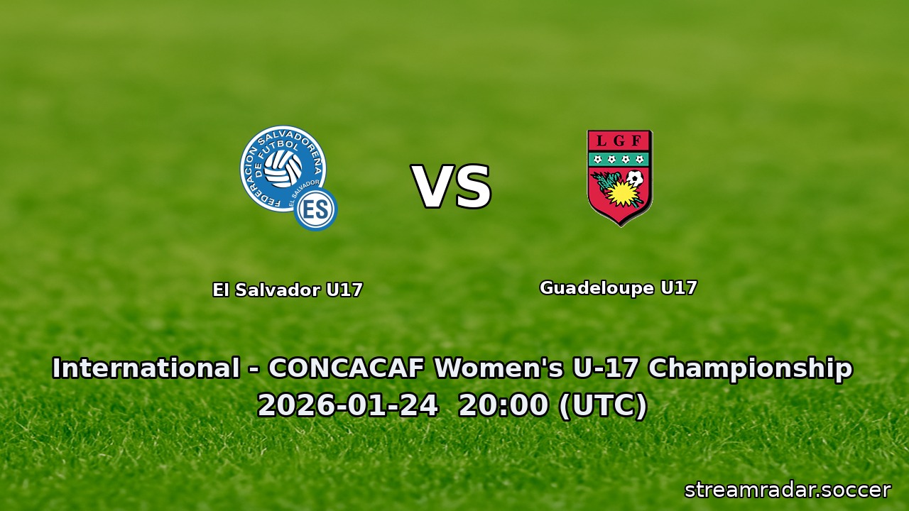 El Salvador U17 vs Guadeloupe U17