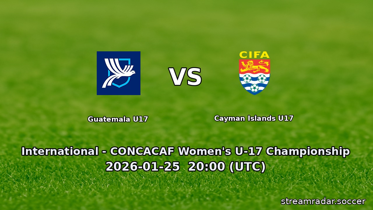 Guatemala U17 vs Cayman Islands U17