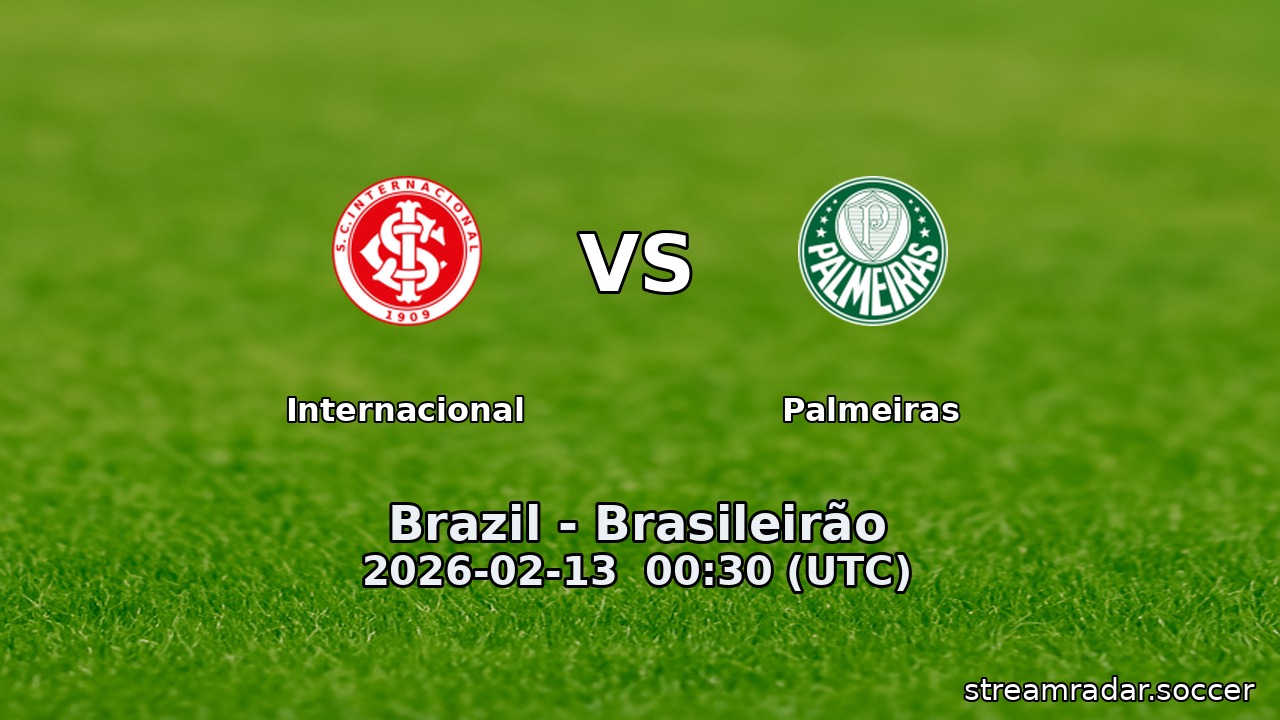 Internacional vs Palmeiras