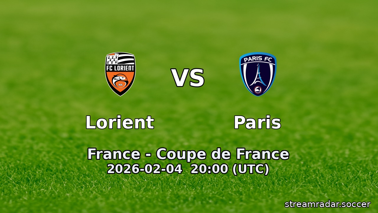 Lorient vs Paris