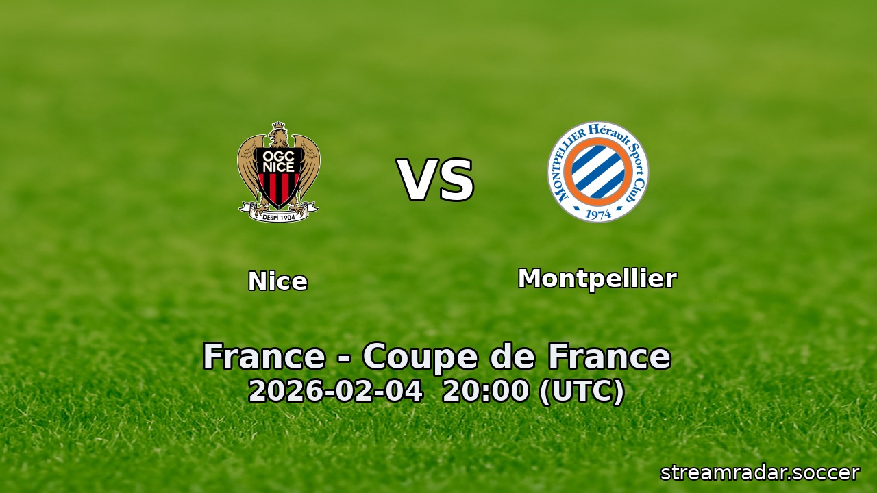 Nice vs Montpellier