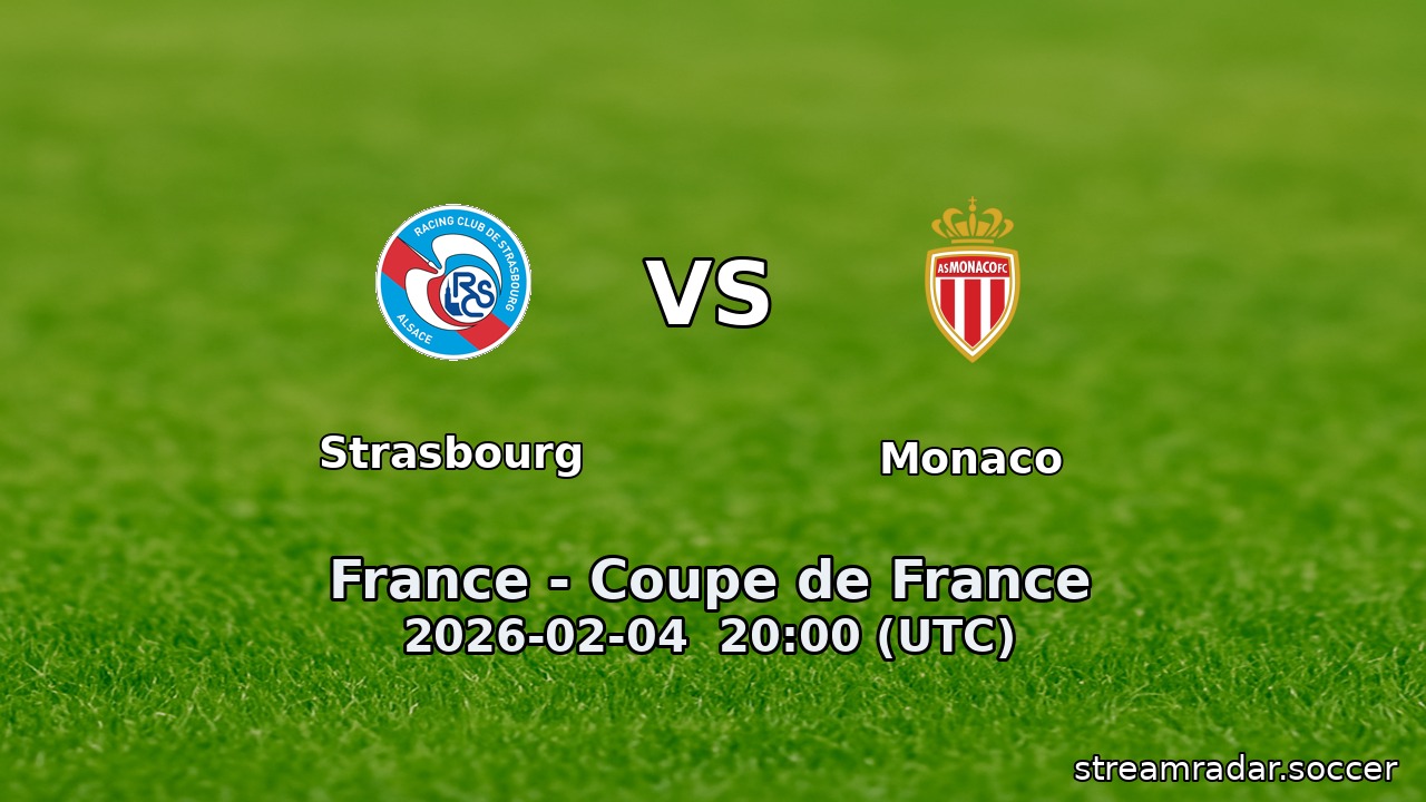 Strasbourg vs Monaco