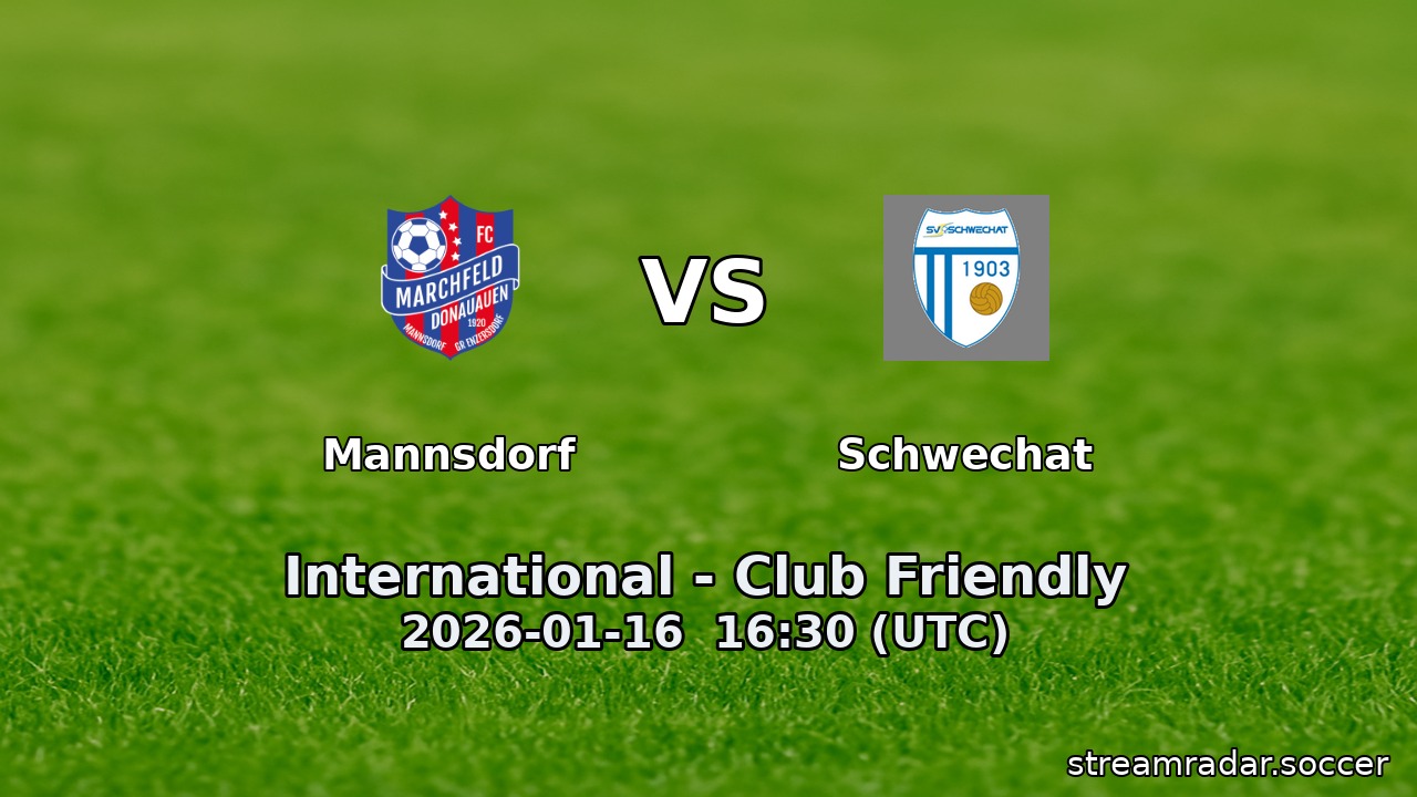 Mannsdorf vs Schwechat
