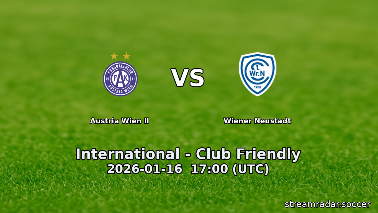 Austria Wien II vs Wiener Neustadt