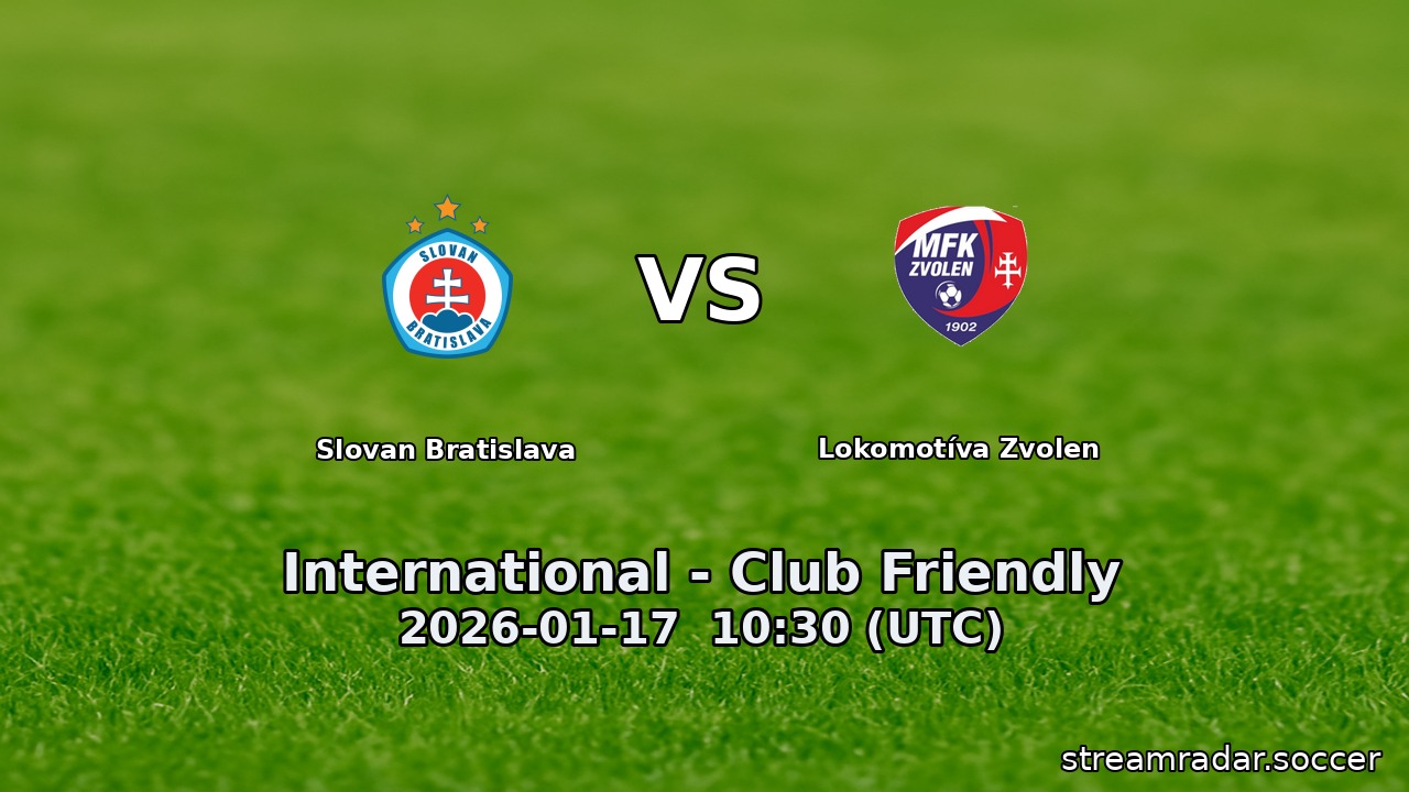 Slovan Bratislava vs Lokomotíva Zvolen
