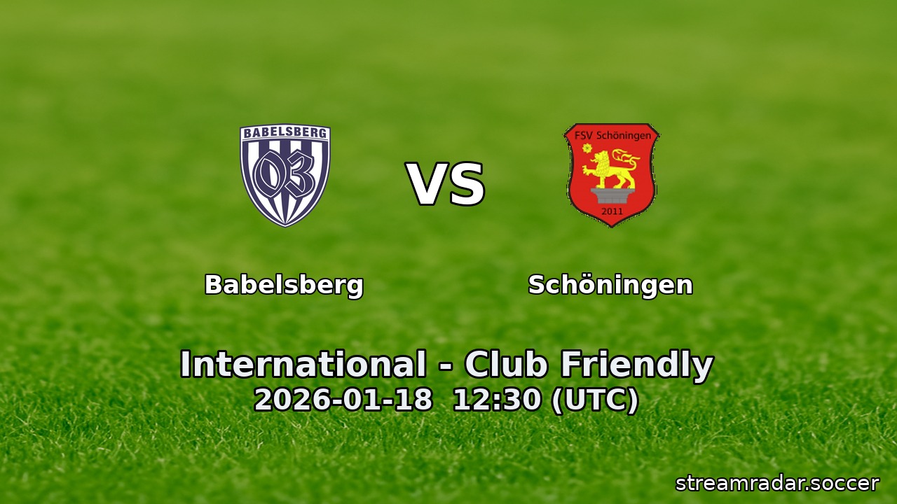 Babelsberg vs Schöningen