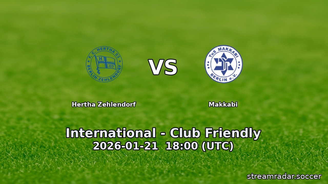 Hertha Zehlendorf vs Makkabi