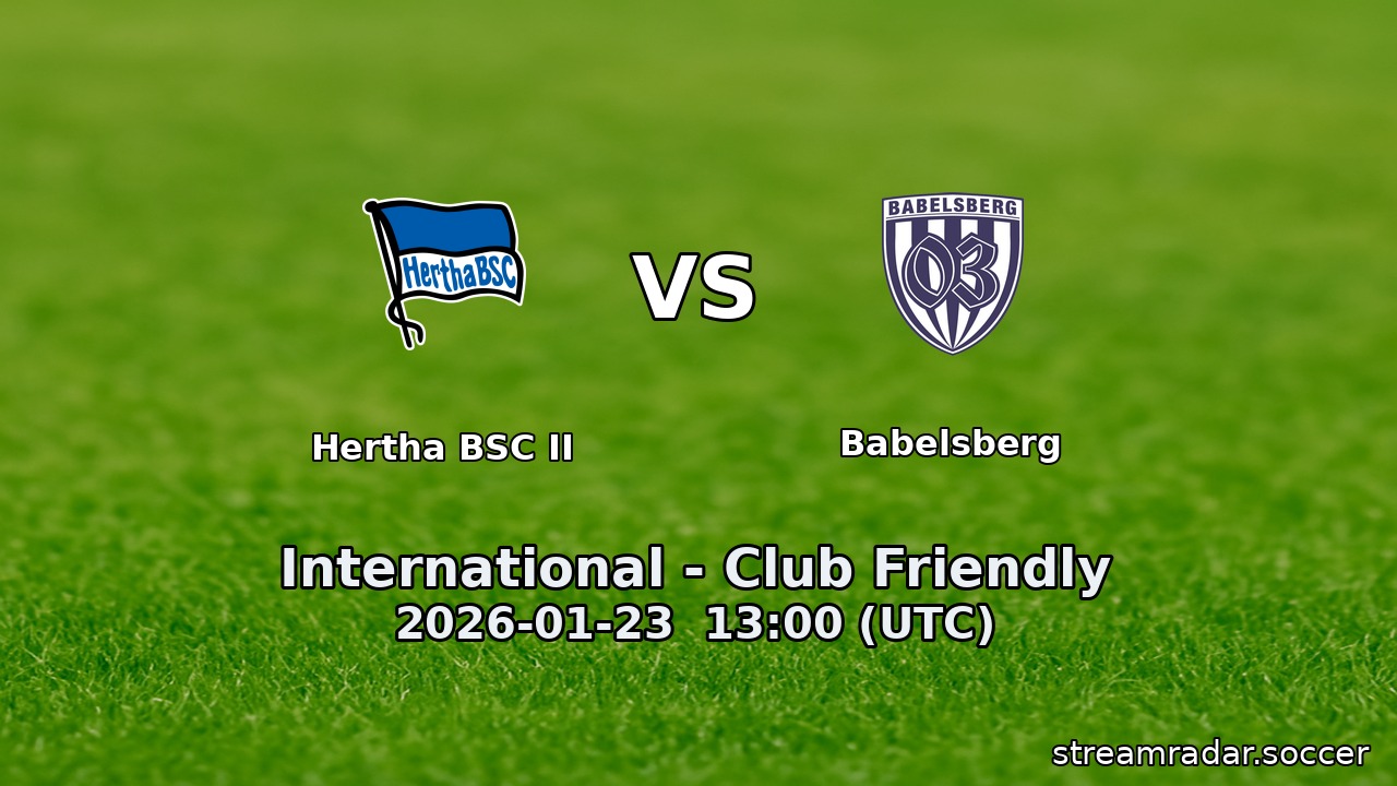 Hertha BSC II vs Babelsberg