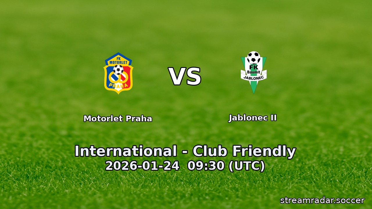 Motorlet Praha vs Jablonec II