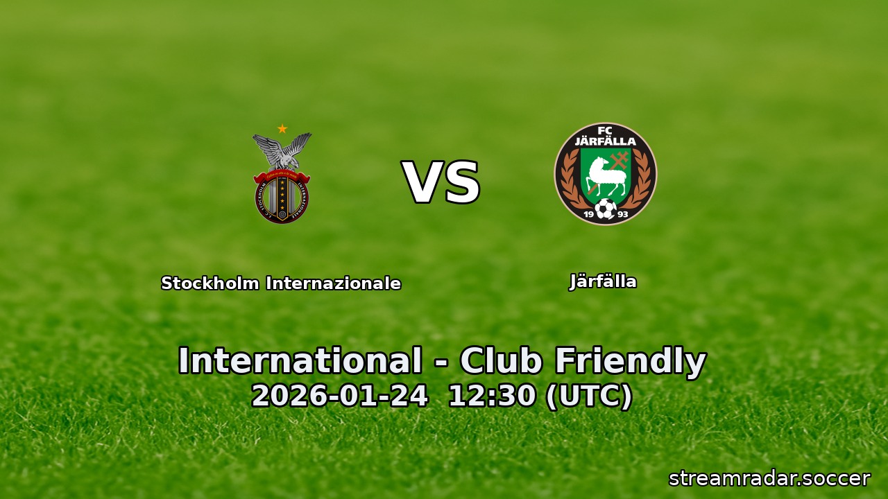 Stockholm Internazionale vs Järfälla