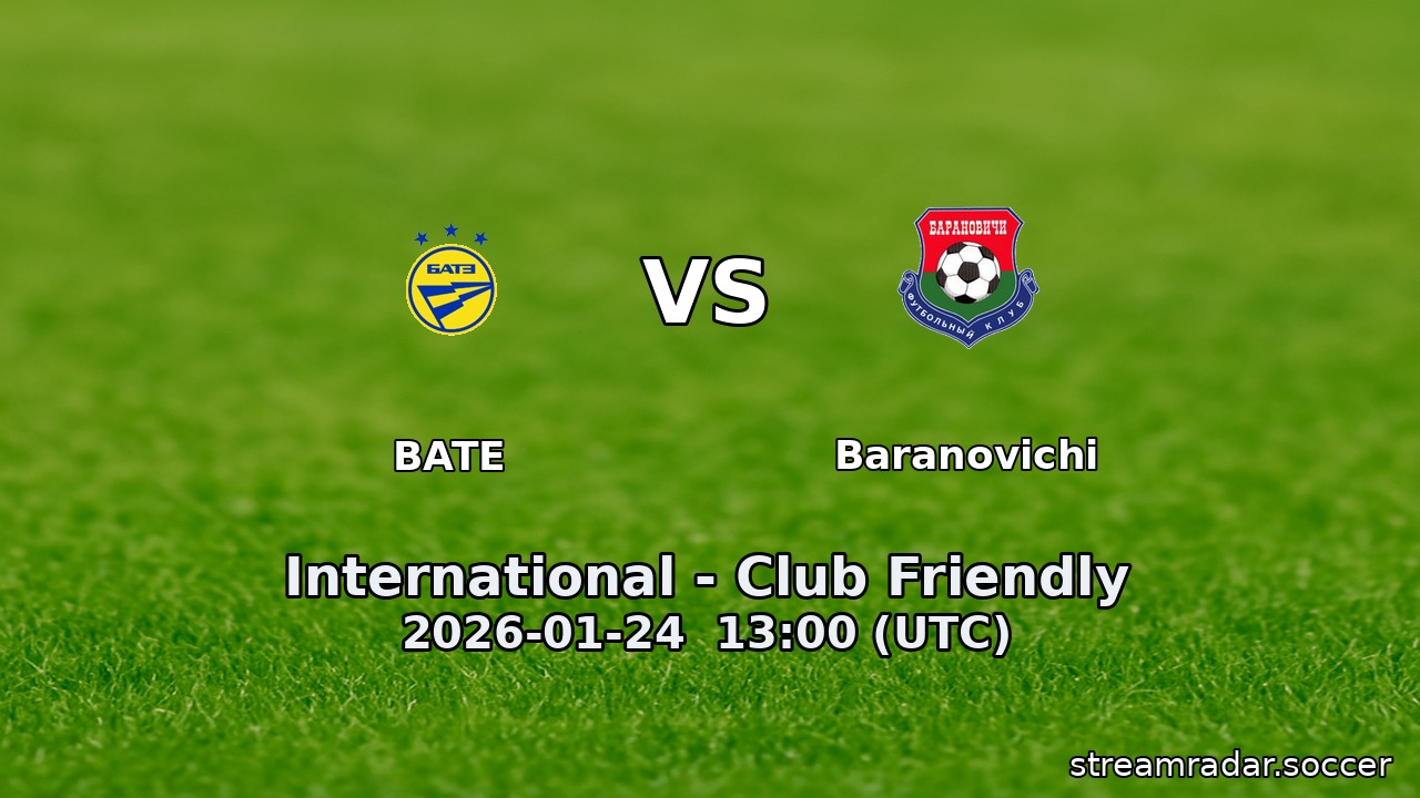 BATE vs Baranovichi