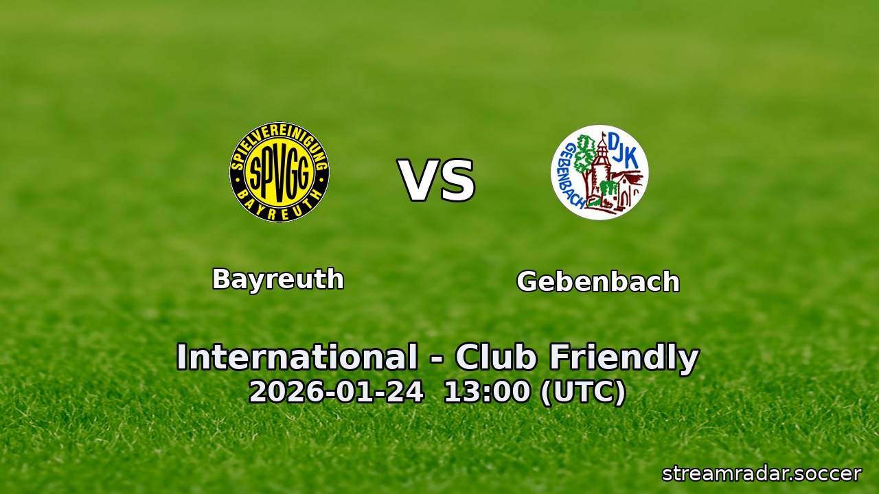 Bayreuth vs Gebenbach