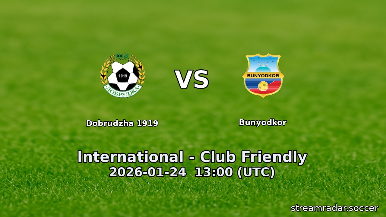 Bunyodkor vs Dobrudzha 1919