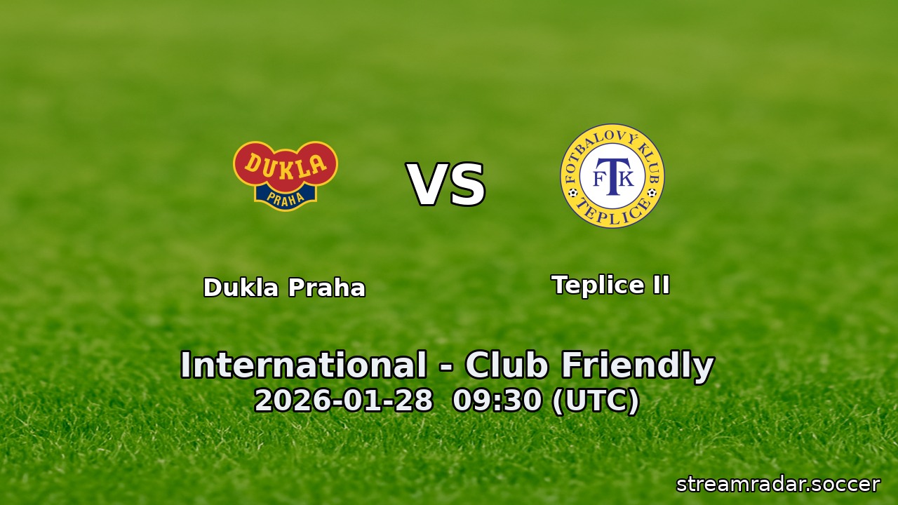 Dukla Praha vs Teplice II