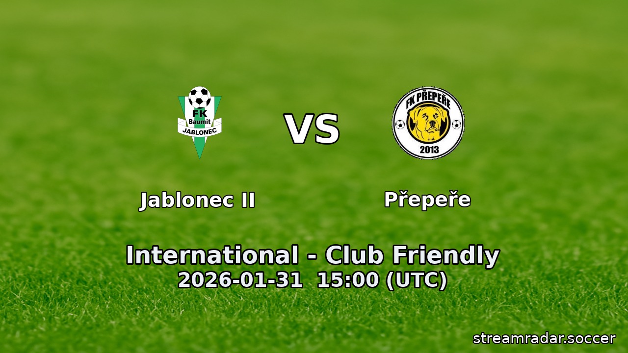 Jablonec II vs Přepeře