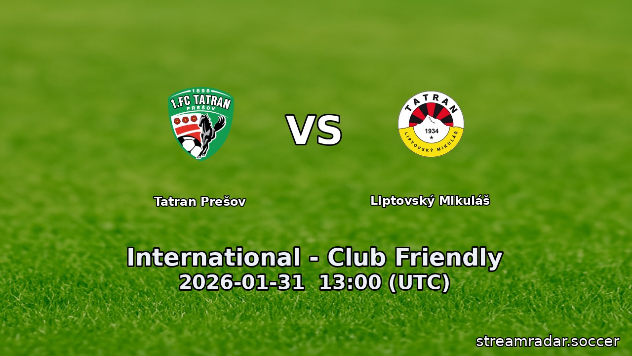 Tatran Prešov vs Liptovský Mikuláš