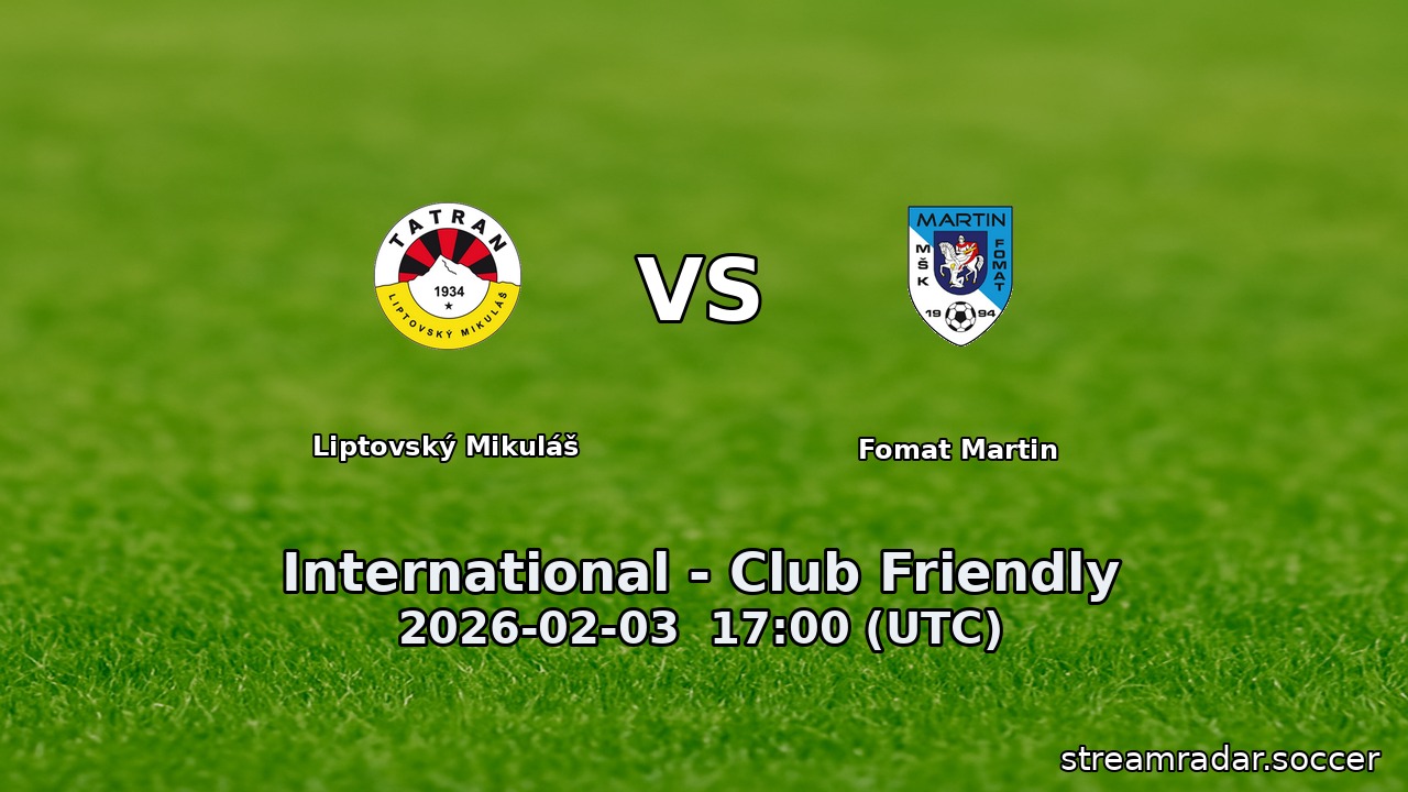 Liptovský Mikuláš vs Fomat Martin