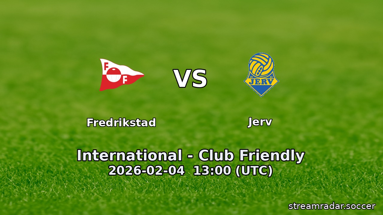 Fredrikstad vs Jerv