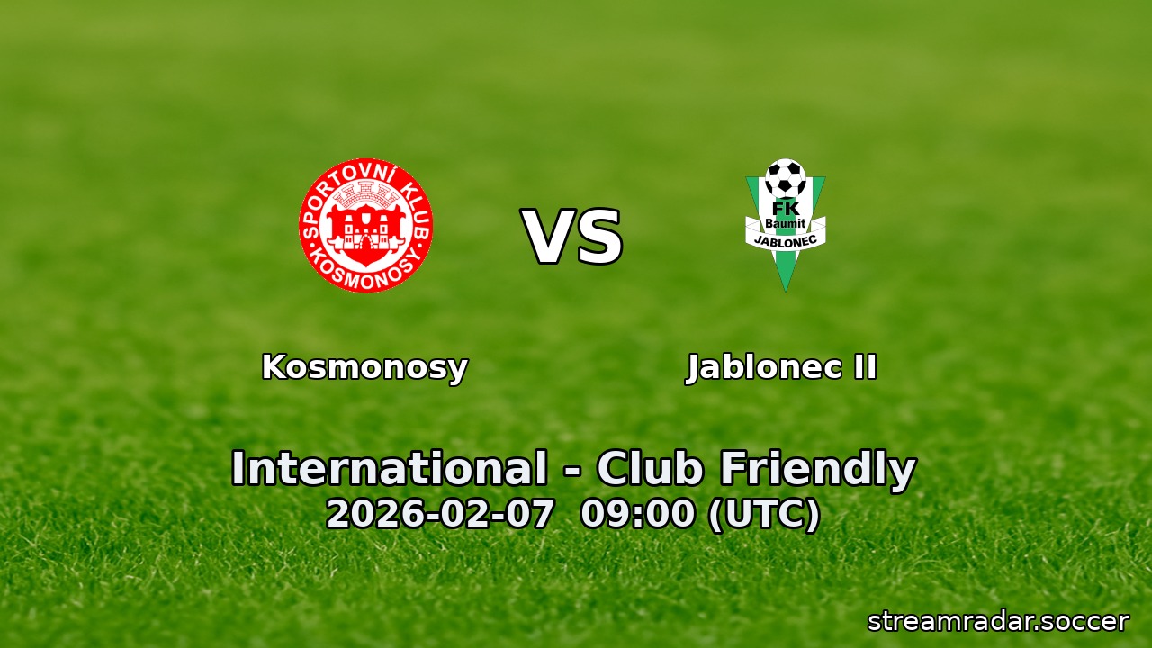 Kosmonosy vs Jablonec II