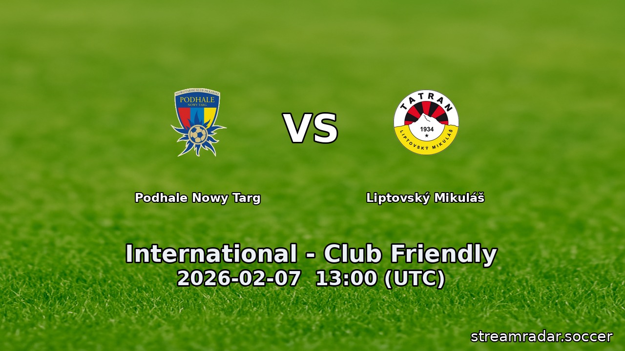 Podhale Nowy Targ vs Liptovský Mikuláš