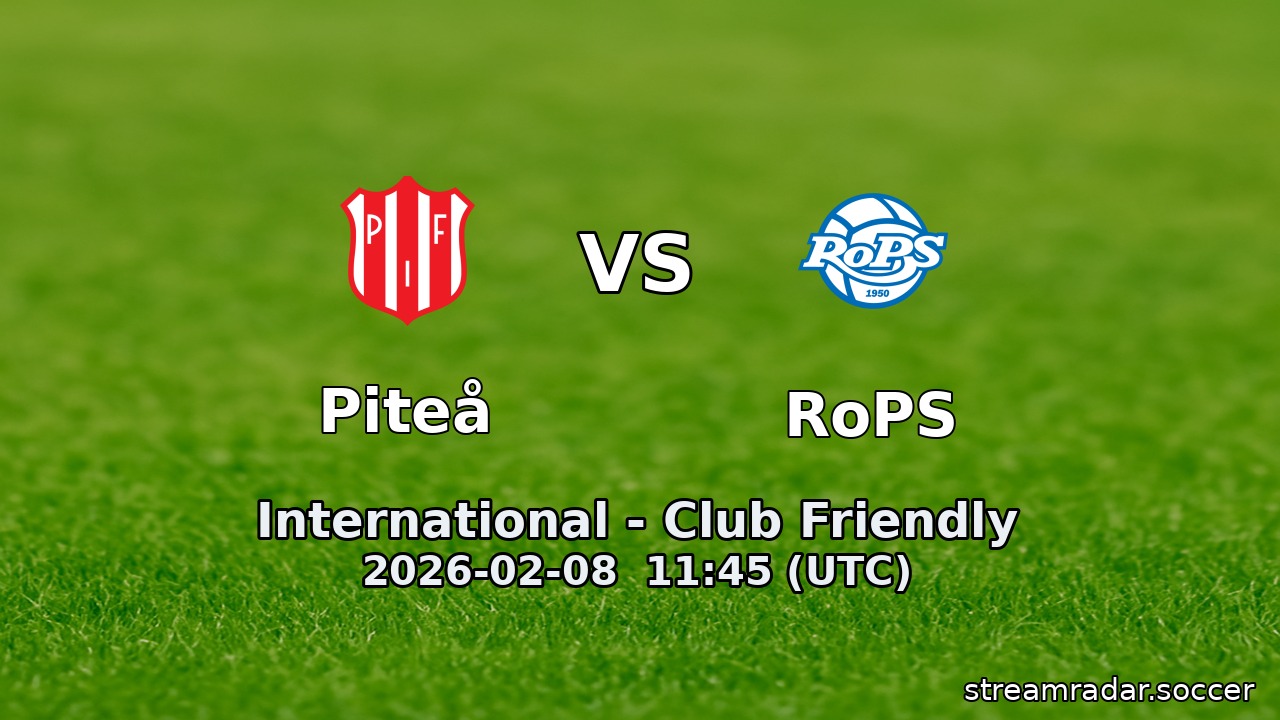 Piteå vs RoPS