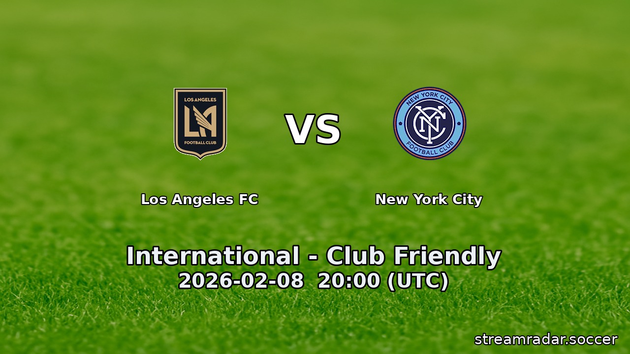 Los Angeles FC vs New York City