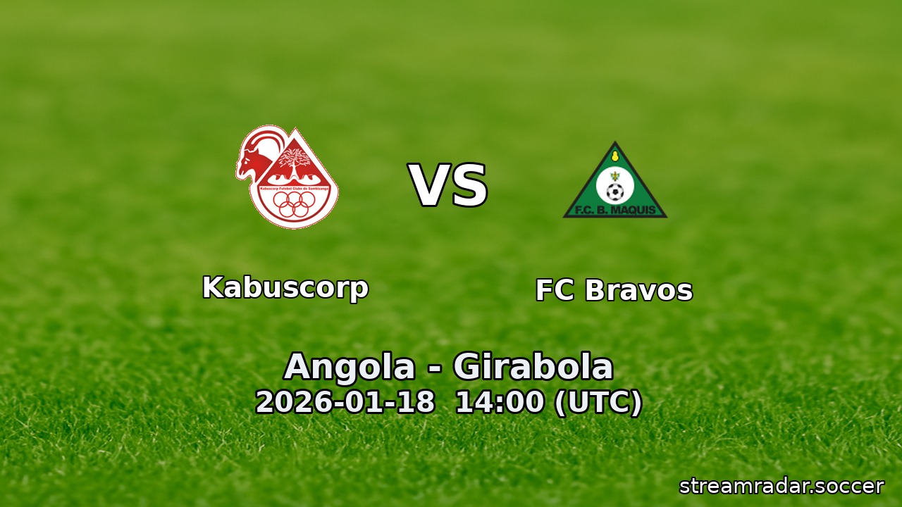 Kabuscorp vs FC Bravos