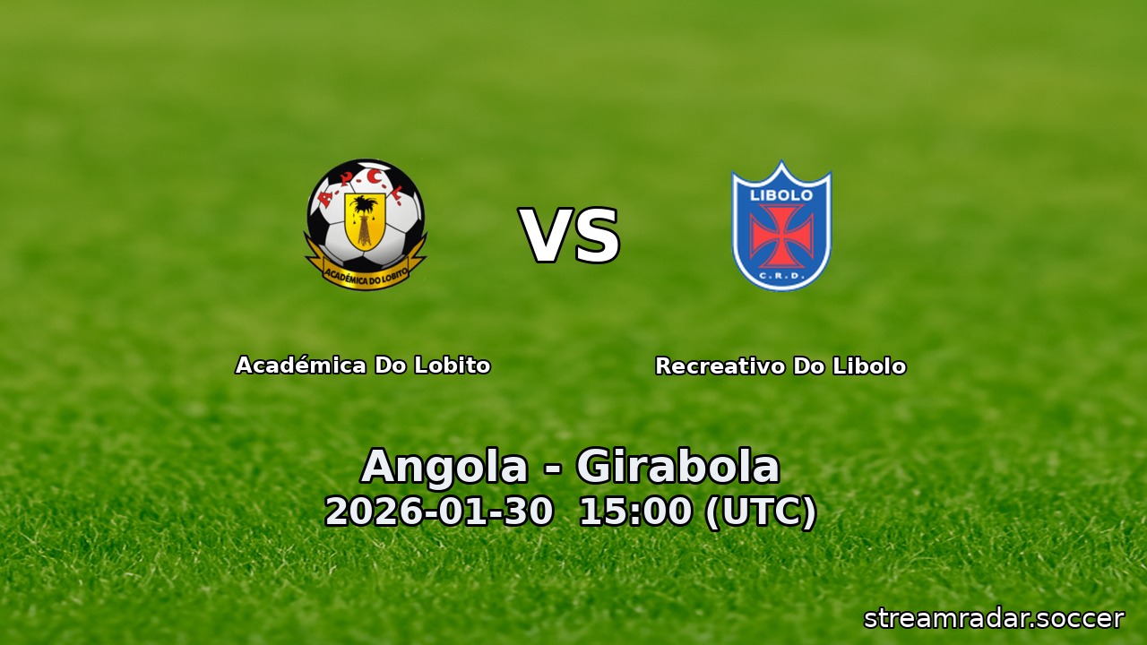Académica Do Lobito vs Recreativo Do Libolo