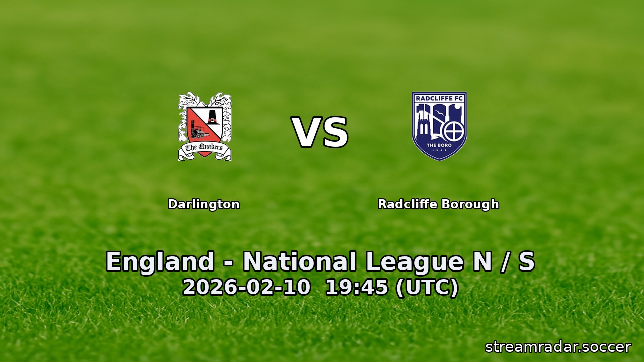 Darlington vs Radcliffe Borough