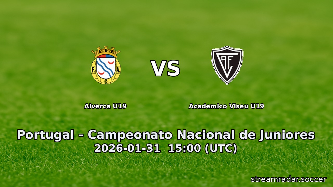 Alverca U19 vs Academico Viseu U19