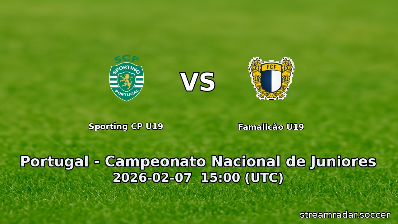 Sporting CP U19 vs Famalicão U19