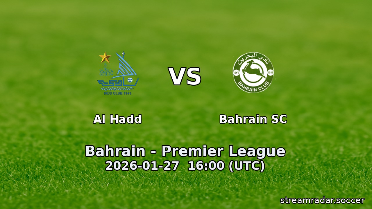 Al Hadd vs Bahrain SC