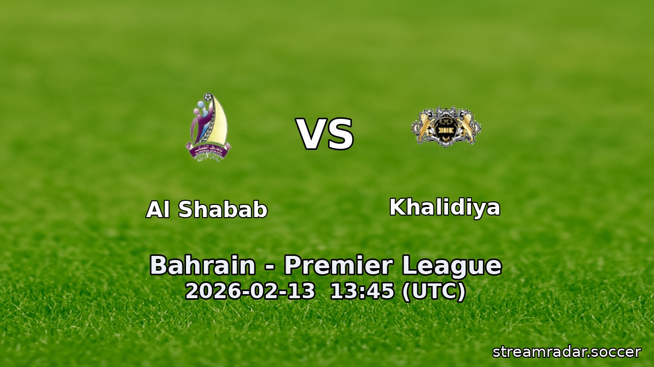 Al Shabab vs Khalidiya
