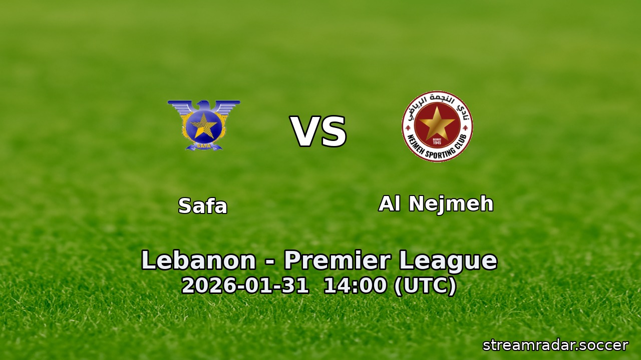 Safa vs Al Nejmeh